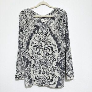 Graham & Spencer 100% Silk V-Neck Blouse S